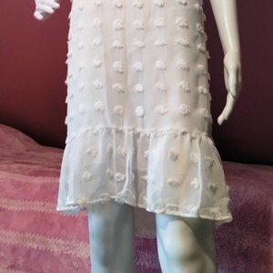 Embellished Flute Hem Chiffon Dress (XL)